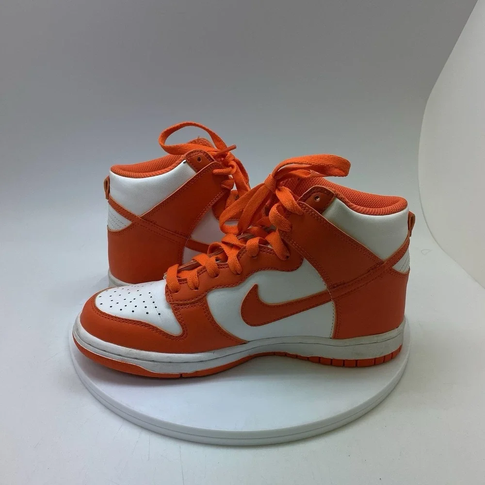 Nike Dunk High Shoes Youth 5.5Y Orange White DB2179-100 Athletic Causal Shoes